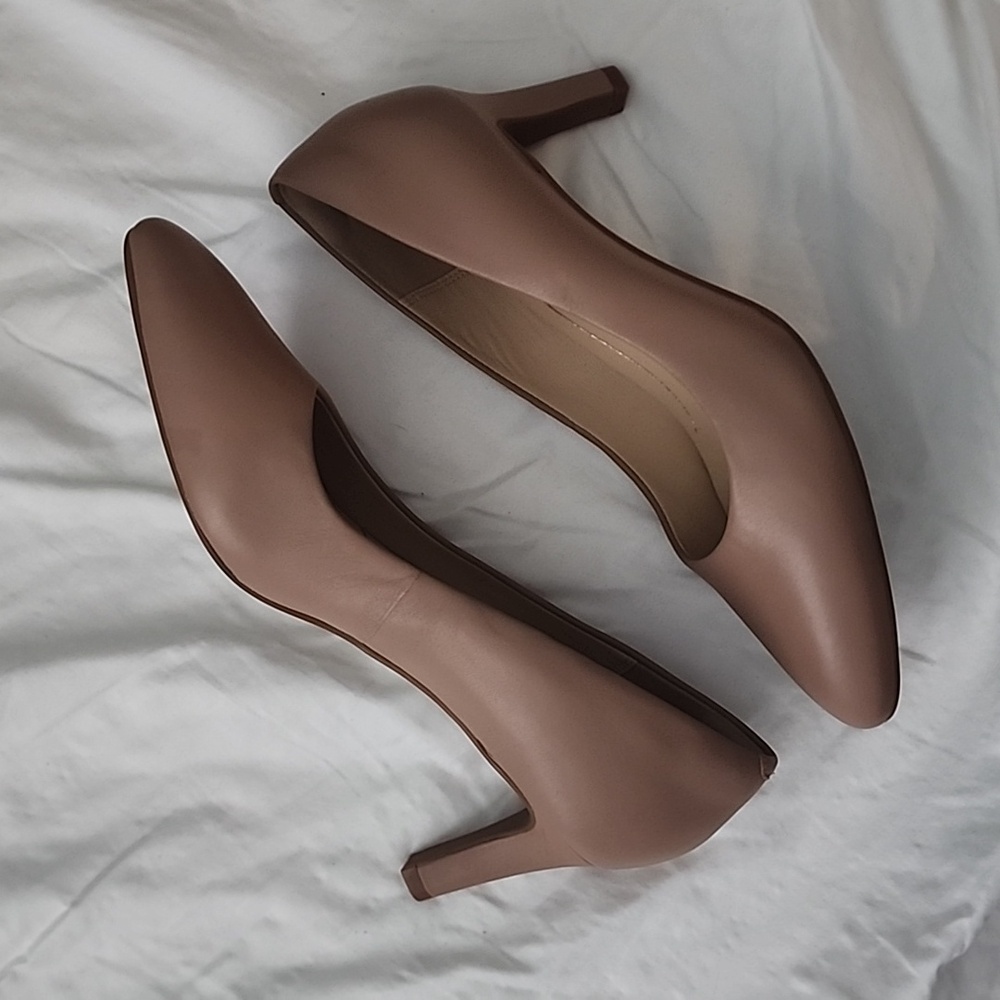 Clarks calla rose praline pumps leather 10 - Picture 2 of 5